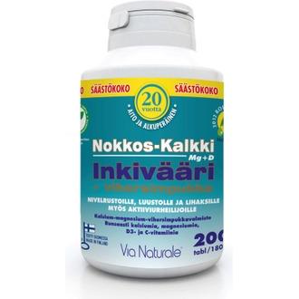 Nokkos-Kalkki Inkivääri+Vihersimpukka 200Tabl - Ravintolisä Nivelille