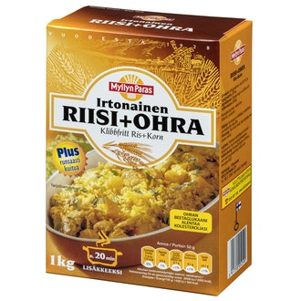 Myllyn Paras Irtonainen Riisi+Ohra 1 kg kalorit ja ravintosisältö