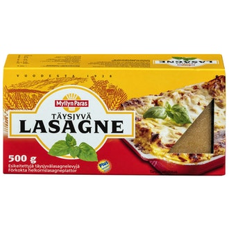 Myllyn Paras Täysjyvälasagnelevy 500 g kalorit ja ravintosisältö - 351 kcal