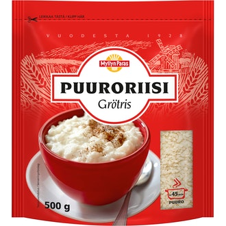 Myllyn Paras Puuroriisi 500g kalorit ja ravintosisältö - 363 kcal