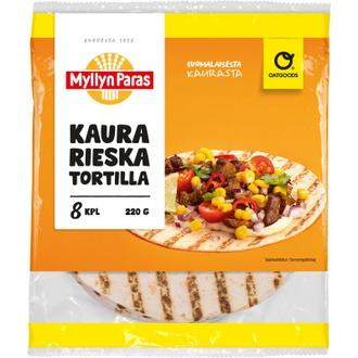 Myllyn Paras OATGOODS Kaurarieska tortilla  220g kalorit ja ravintosisältö - 306 kcal