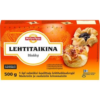 Myllyn Paras Lehtitaikina palmuöljytön 500g kalorit ja ravintosisältö - 374 kcal
