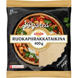 Myllyn Paras Ruokapiirakkataikina 400 G Pakaste kalorit ja ravintosisältö - 390 kcal