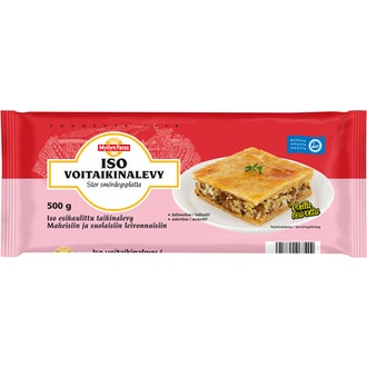 Myllyn Paras Iso Voitaikinalevy 500g pakaste kalorit ja ravintosisältö