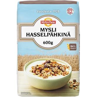 Myllyn Paras Mysli Hasselpähkinä 600g kalorit ja ravintosisältö