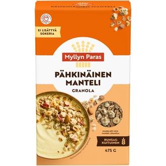 Myllyn Paras Pähkinäinen Manteli granola 475g kalorit ja ravintosisältö
