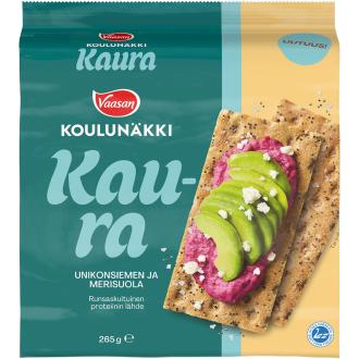 Vaasan Koulunäkki 265g kaura-unikonsiemen-merisuola kalorit ja ravintosisältö - 372 kcal
