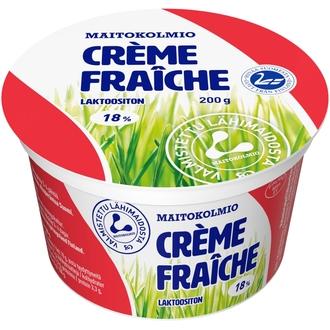 Maitokolmio laktoositon créme fraîche 200g kalorit ja ravintosisältö