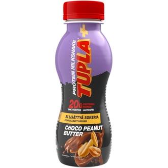 TUPLA+ laktoositon Choco Peanut Butter protein milkshake 280ml kalorit ja ravintosisältö