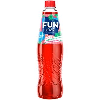 FUN Light mansikan ja raparperin makuinen juomatiiviste 0,5l kalorit ja ravintosisältö - 1 kcal