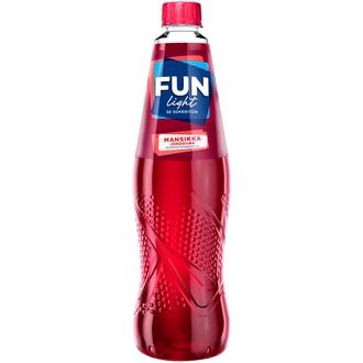 FUN Light mansikanmakuinen juomatiiviste 0,5l kalorit ja ravintosisältö - 1 kcal