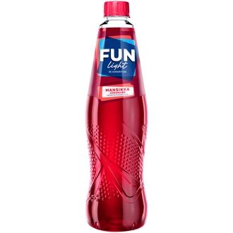 FUN Light mansikanmakuinen juomatiiviste 1,0l kalorit ja ravintosisältö