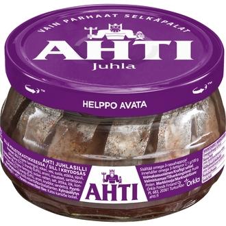 Ahti juhlasilli, silliä maustekastikkeessa 240/150g kalorit ja ravintosisältö
