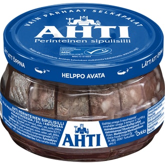 Ahti perinteinen sipulisilli 240/150g MSC kalorit ja ravintosisältö