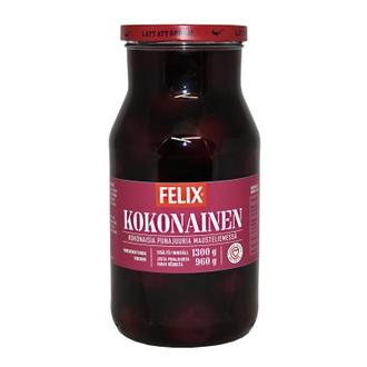 Felix kokonaisia punajuuria mausteliemessä 1300g/960g kalorit ja ravintosisältö