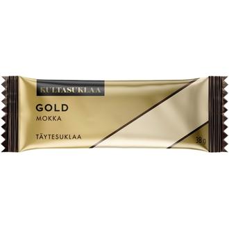 Kultasuklaa Gold Caramel mokka -suklaapatukka 38g kalorit ja ravintosisältö