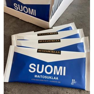 Kultasuklaa Suomi maitosuklaalevy 80g kalorit ja ravintosisältö