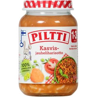 PILTTI 200g Kasvis-jauheliharisotto 12kk kalorit ja ravintosisältö
