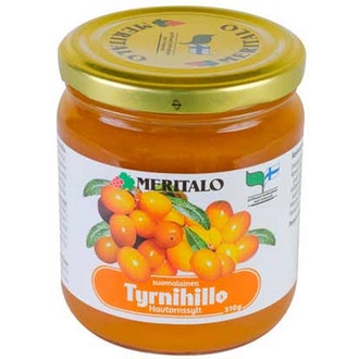 Meritalo Suomalainen Tyrnihillo 310g kalorit ja ravintosisältö - 187 kcal