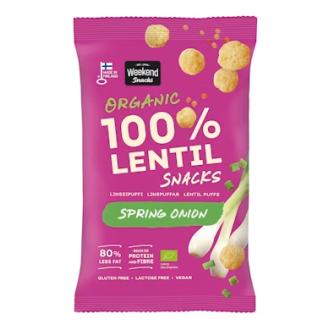 Weekend Linssi Snacks 45g Kevätsipuli Luomu