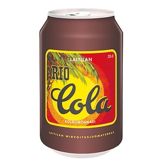 Laitilan Rio Cola 0,33L kolanmakuinen limonaadi kalorit ja ravintosisältö