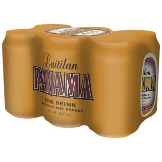 6 x Laitilan Panama Brandy 5,0% 0,33L brandypohjainen hedelmäinen long drink