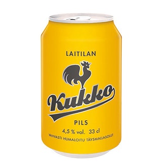 Kukko Pils 4,5% 0,33l tlk kalorit ja ravintosisältö