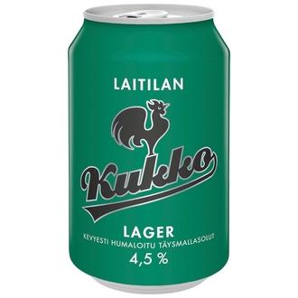 Laitilan Kukko Lager 4,5 til-% 0,33L olut kalorit ja ravintosisältö