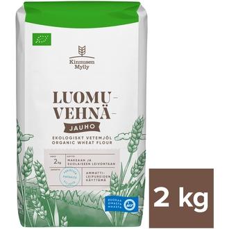 Kinnusen Mylly 2kg Luomuvehnäjauho kalorit ja ravintosisältö