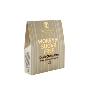 Dammenberg sokeriton tummasuklaanappi 90g kalorit ja ravintosisältö