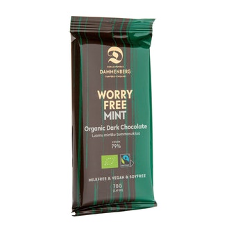 Dammenberg Minttu tummasuklaa 70g Luomu Reilukauppa kalorit ja ravintosisältö