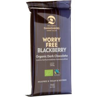 Dammenberg luomu reilunkaupan Karhunvadelma tumma suklaalevy 70g kalorit ja ravintosisältö - 477 kcal