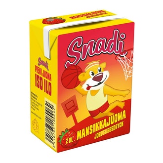 Snadi mansikkajuoma 2dl kalorit ja ravintosisältö