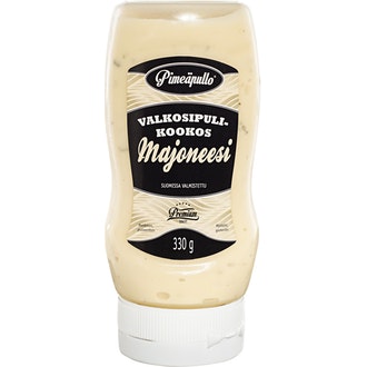 Pimeäpullo Valkosipuli-kookosmajoneesi 330g kalorit ja ravintosisältö - 268 kcal