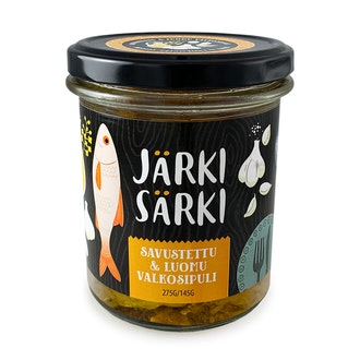 Järki Särki 275g/145g savustettu & luomuvalkosipuli kalorit ja ravintosisältö - 220 kcal