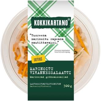 Kokkikartano Marinoitu vihannessalaatti 300g kalorit ja ravintosisältö