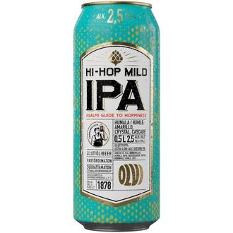 OLVI Hi-Hop Mild IPA 2,5% olut 0,5 l tlk kalorit ja ravintosisältö - 23 kcal