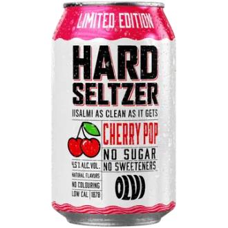 OLVI Hard Seltzer Cherry Pop 4,5 % 0,33 l tlk kalorit ja ravintosisältö