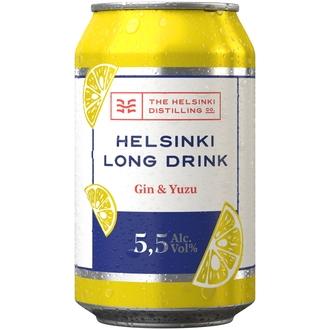 Helsinki Long Drink Gin&Yuzu 5,5 % 0,33 l tlk kalorit ja ravintosisältö