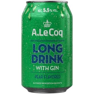 A. Le Coq GIN Pear Long Drink 5,5 % 0,33 l tlk kalorit ja ravintosisältö