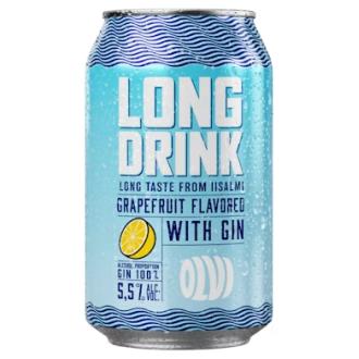 OLVI Long drink Grapefruit 5,5% 0,33l kalorit ja ravintosisältö - 52 kcal