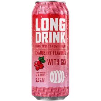 OLVI Long Drink Cranberry 5,5 % 0,5 l tlk kalorit ja ravintosisältö - 62 kcal