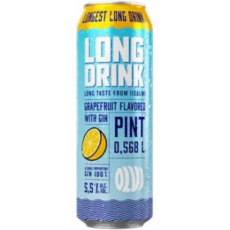 OLVI Long Drink Grapefruit 5,5 % 0,568 l tlk kalorit ja ravintosisältö