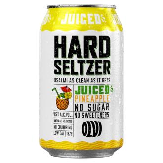 Olvi Hard Seltzer Juiced Pineapple 4,5 % 0,33l kalorit ja ravintosisältö - 27 kcal