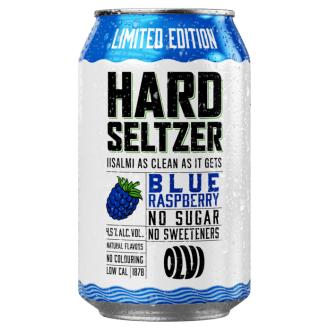 Olvi Hard Seltzer Blue Raspberry 4,5 % 0,33l kalorit ja ravintosisältö - 25 kcal