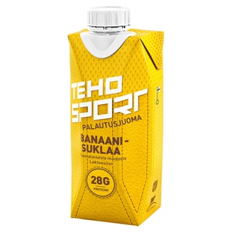Teho Sport palautusjuoma 0,33l banan-suk kalorit ja ravintosisältö