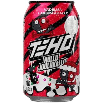 TEHO Hullu Joulukallo energiajuoma 0,33 l tlk kalorit ja ravintosisältö