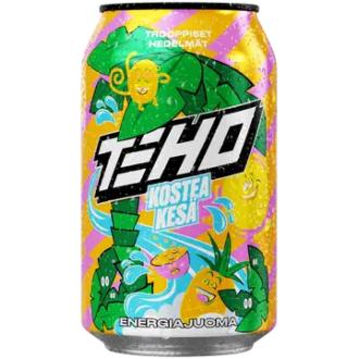 TEHO Kostea kesä energiajuoma 0,33 l tlk kalorit ja ravintosisältö - 11 kcal