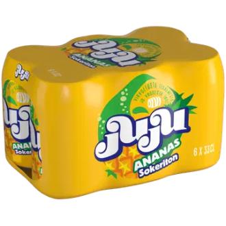 6xOLVI Juju Ananas Sokeriton 0,33 l tlk kalorit ja ravintosisältö - 2 kcal