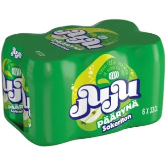 6xOLVI Juju Päärynä Sokeriton 0,33 l tlk kalorit ja ravintosisältö - 2 kcal